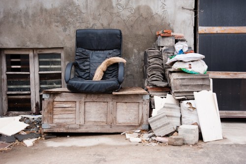 Recycling and donation of items post-flat clearance
