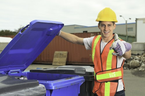 Manager conducting an escalation review of a commercial waste complaint
